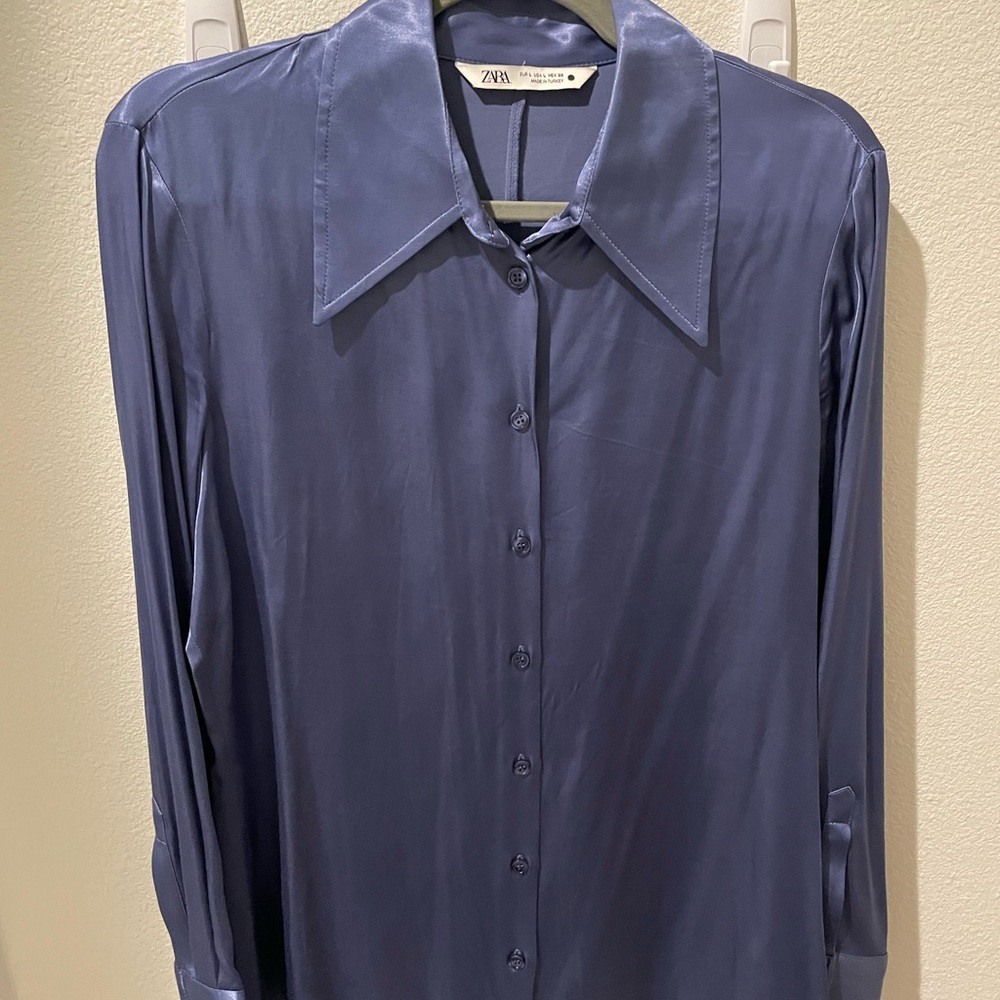 Zara Blue Top